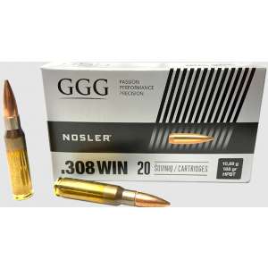 Amunicja GGG .308WIN HPBT GPX13 168gr NOSLER